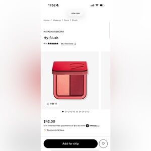 Natasha Denona Hy-Blush - Vamped (read note!)